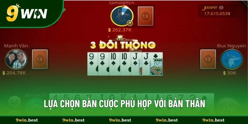 Lựa chọn bàn cược phù hợp với bản thân